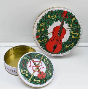 lot 104 image: Group of Assorted Holiday Cookie Tins