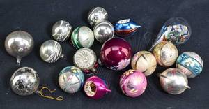 lot 62 image: Box of Assorted Painted Ornaments