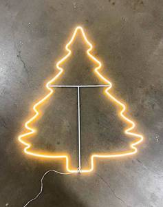 lot 328 image: 4 White LED Strip Tree Silhouettes in Bag