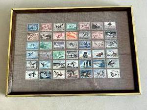 42 Federal Duck Stamps Framed & Matted