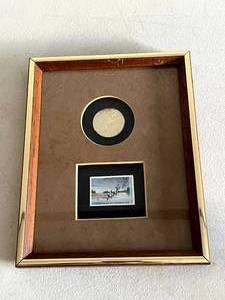 Ducks Unlimited Canada 50 Years of Conservation Coin & Stamp Framed & Matted