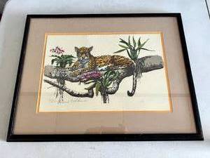 Reclining Leopard by Roland Fields 37150