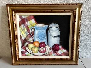 Fruit Still Life Original Oil on Canvas by Louis R Thompson