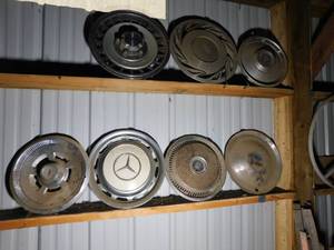 lot 47 image: Antique Hub Cap Lot