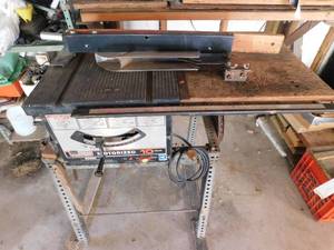 lot 110 image: Craftsman Table Saw W Stand