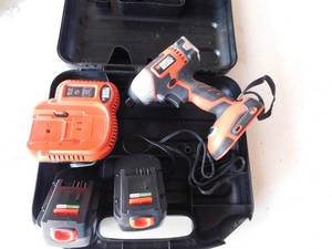 lot 123 image: Black and decker impact