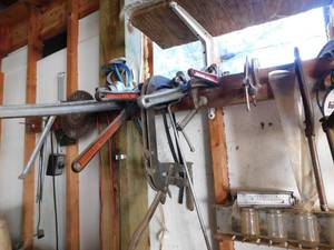 lot 133 image: Pipe Wrench and Clamp Lot
