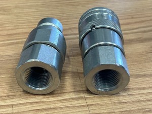 Set Of Quick-Connect Hydraulic Couplers