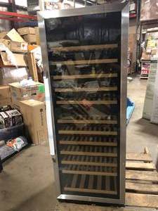 23 in. 138-Bottle Stainless Steel Dual Zone Wine Refrigerator by LANBO  Customer Returns See Pictures