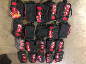 Lot of Husky 12 in 4 Pocket Zippered Tool Bag  Customer Returns See Pictures