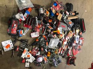 Huge Lot of Assorted Hand Tools and Hardware Various Models and Conditions Customer Returns See Pictures