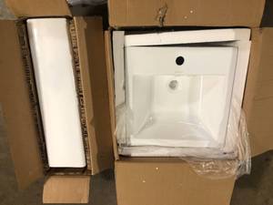 Bathroom Sink and Pastel   Customer Returns See Pictures
