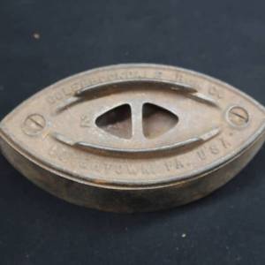 lot 40 image: VINTAGE WASHBOARDS AND A SAD IRON