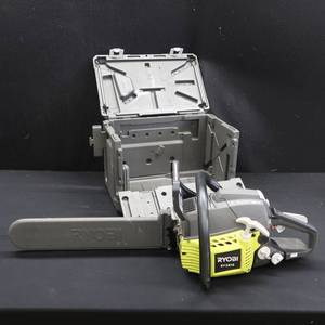 lot 3 image: RYOBI 18 38cc CHAIN SAW