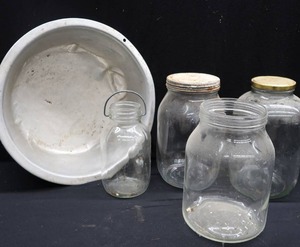 lot 55 image: BOWL OF JUMBO JARS