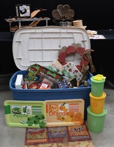lot 87 image: HUGE SEMI  MYSTERY LOT IN HUGE HINGED TOTE