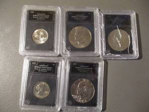 lot 49 image: Eisenhower and Susan B. Anthony Dollar Coins