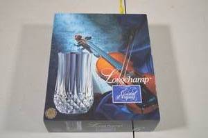 Longchamp 10 14oz Cristal DArques Geniune Lead Crystal Glasses 6pc Set