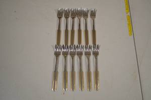12ct Gottinghen 18 10 Luxury Gold Plated Dessert Forks