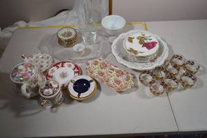 Assorted China and Glass TablewareTea Set - Incomplete
