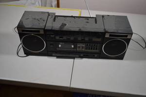 Vintage 1985 Fisher Stereo High Fidelity System Tape DeckRadio Boombox Model PH 406