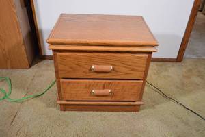 Small Wooden Dresser 2 Drawers