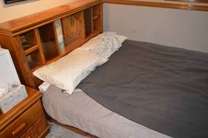 Queen Headboard and Frame Only - BEDDING NOT INCLUDED