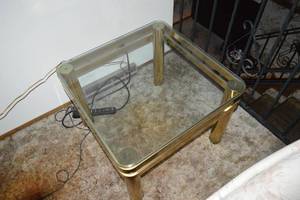Glass Side Table