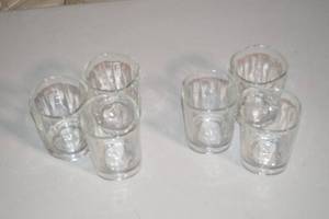 6ct Small Glass Drinking Cups