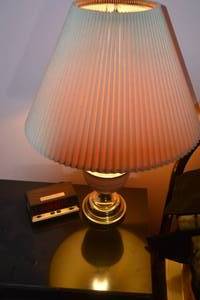 Table Lamp and Alarm Clock