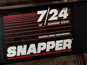 Snapper 7 HP Electric Start Convertible Snowblower