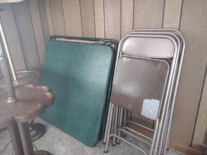lot 76 image: Folding Chairs and Card Tables