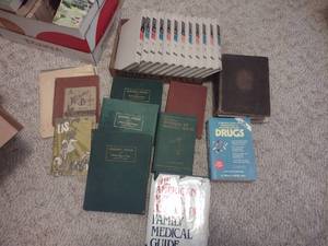 lot 82 image: Vintage Medical Encyclopedias and Library of Health Book