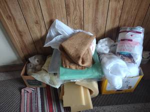 lot 98 image: Quilt Batting, Foam Padding Etc