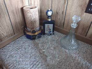 lot 103 image: Decanters and Glasses