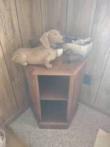 lot 104 image: Corner Table and Decor