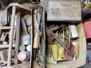 lot 183 image: Misc. Vintage Tools and Supplies