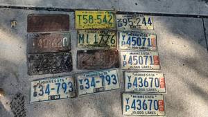 lot 188 image: Vintage License Plates