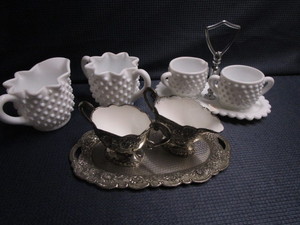 Milk Glass Serving Pieces