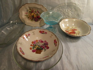 Bowls, Opalescent, Christmas