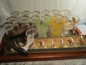 Beer & Shot Glasses, Vintage Tom Collins Set