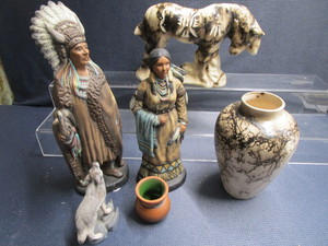 Ceramic Figures, Art Vase