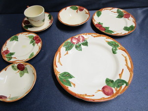 Franciscan Apple Dishes