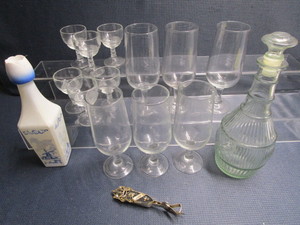 Wine Glass Sets, Carafe, Opener