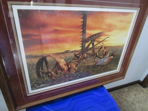 Pheasants & Mower Dan Patterson Print