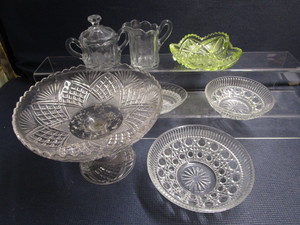 Compote, Bowls, Cream & Sugar