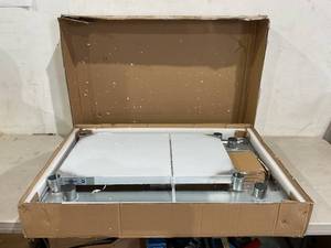lot 316 image: Profeeshaw NSF Stainless Steel Food Prep Table with Backsplash and Shelf