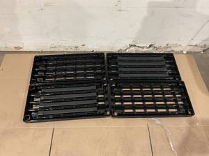 lot 213 image: IRIS USA 3-Tier Shelving Unit with extra shelf, Black