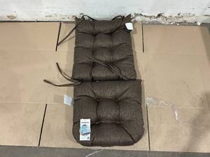 lot 215 image: Klear Vu Omega Non-Slip Rocking Chair Cushion Set - Chestnut
