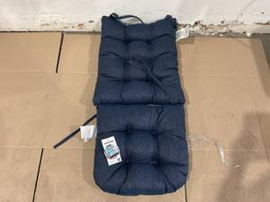 lot 216 image: Klear Vu Omega Non-Slip Rocking Chair Cushion Set - Indigo